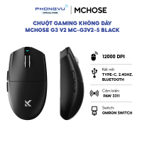 Chuột Gaming Không Dây MCHOSE G3 V2 - Cảm Biến PAW3311 - Bảo Hành 12 Tháng
