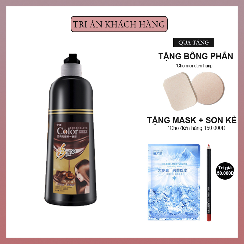 Thuốc nhuộm tóc cao cấp (TẶNG BÔNG MÚT KHI MUA THUỐC NHUỘM) (FREESHIP TOÀN QUỐC) (KHUYẾN MÃI DUY NHẤT HÔM NAY) chính hãng nội địa trung lên màu cực chuẩn mềm tóc dễ sử dụng đầy đủ thành phần 600ml
