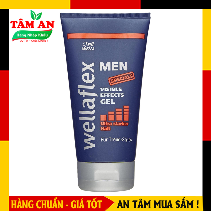 Gel Vuốt Tóc Wellaflex Men Visible Effects 150 Ml