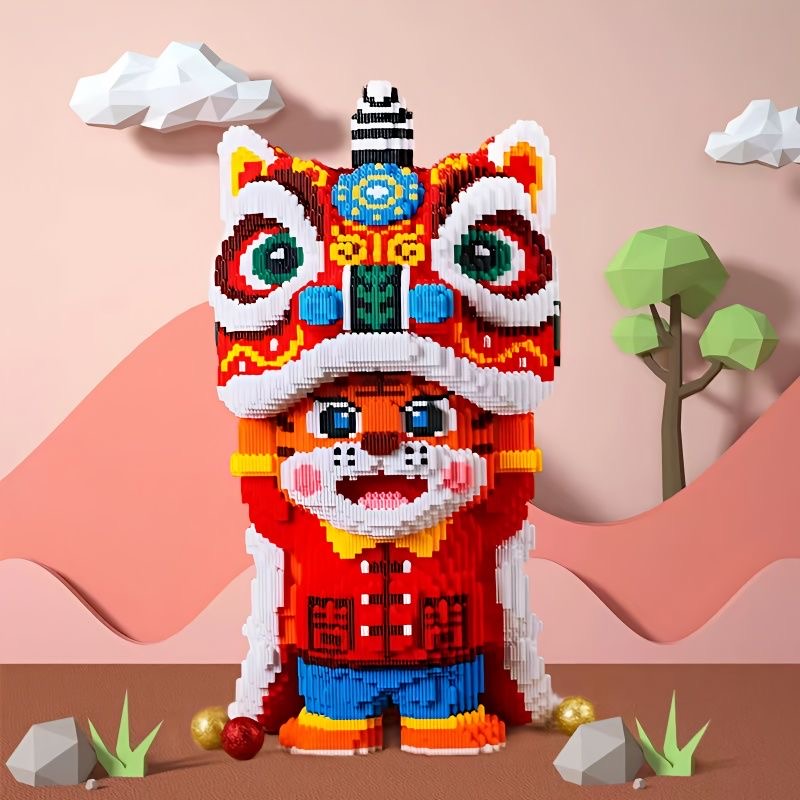 [HOÀN TIỀN 6%]bộ đồ chơi xếp hình lắp ráp nhân vật hoạt hình mario - pikachu - mèo máy doremon nanob