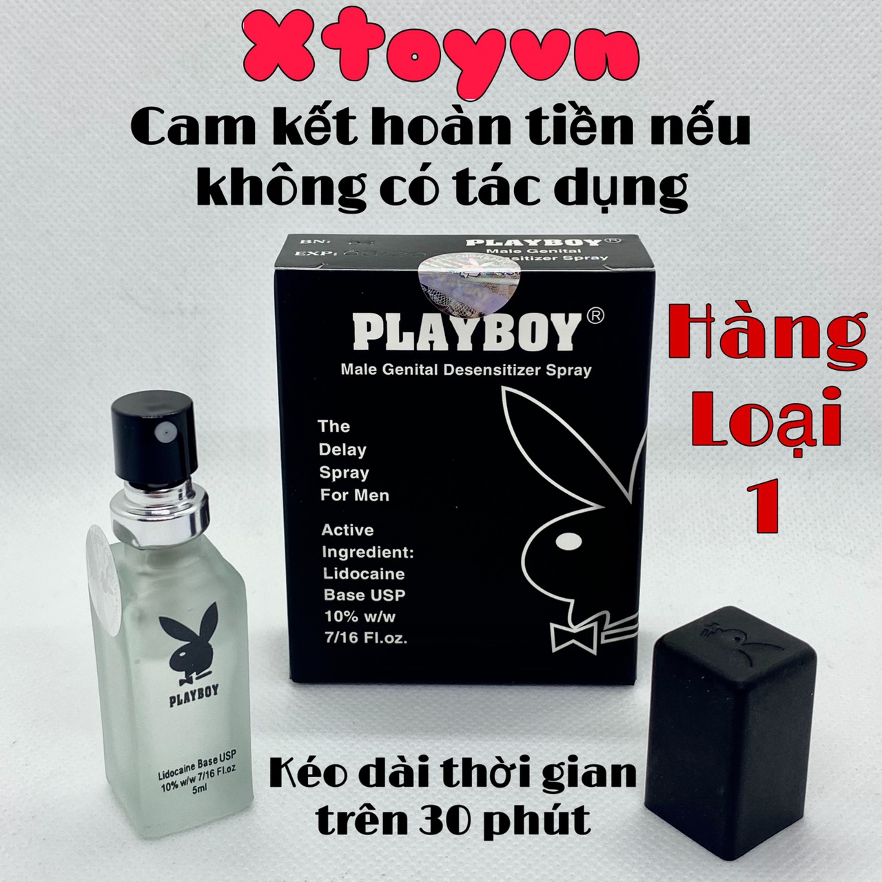 Chai Xịt Hỗ Trợ Chống Xuất Tinh Sớm Playboy - Hàng Loại 1