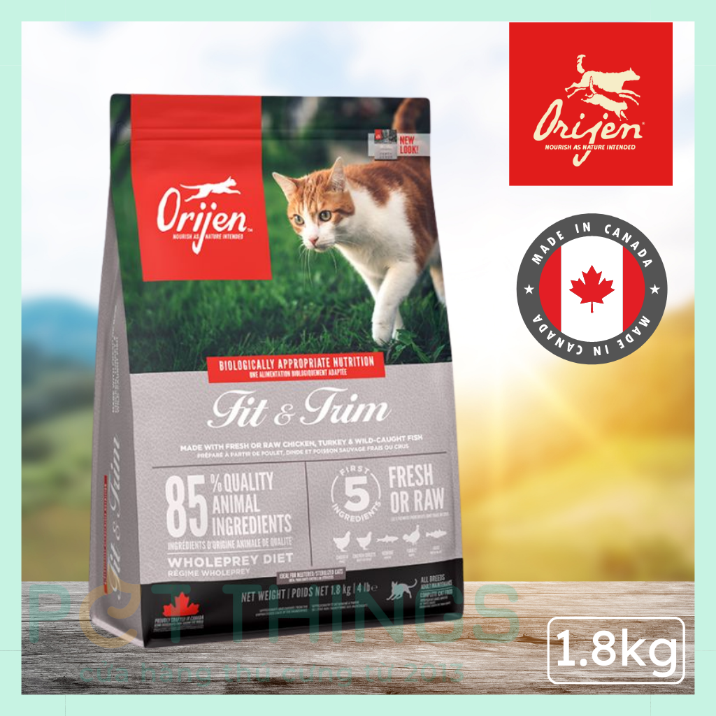 Orijen Fit & Trim Cat - Thức Ăn Kiểm Soát Cân Nặng Cho Mèo