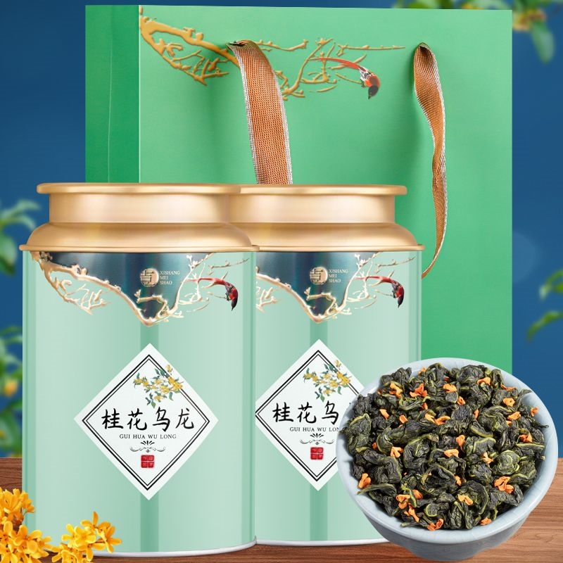 Osmanthus oolong tea special grade oolong tea scented osmanthus tea high-end tea 150g canned loose t