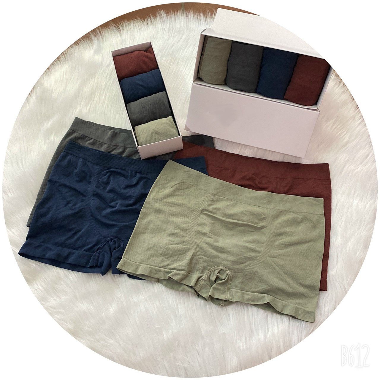 [Hoàn Tiền 15%] Hộp 4 quần lót nam cotton quần sịp đùi boxer nam chất liệu cotton mềm mại co giãn 4 
