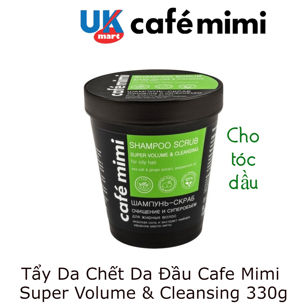 Tẩy Da Chết Da Đầu Cafe Mimi Shampoo Scrub 330g
