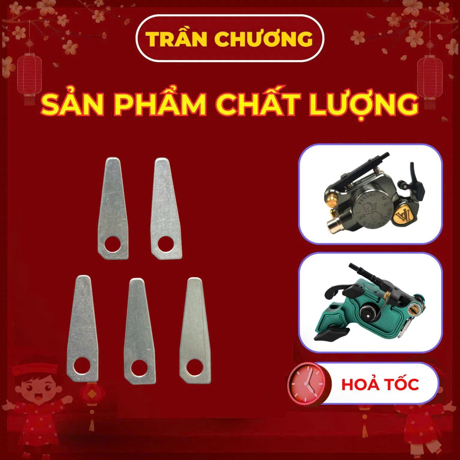 Lưỡi gà máy xăm Dankubin V7R và Dankubin V6 | Phụ kiện máy xăm gia tăng độ ổn định bền bỉ