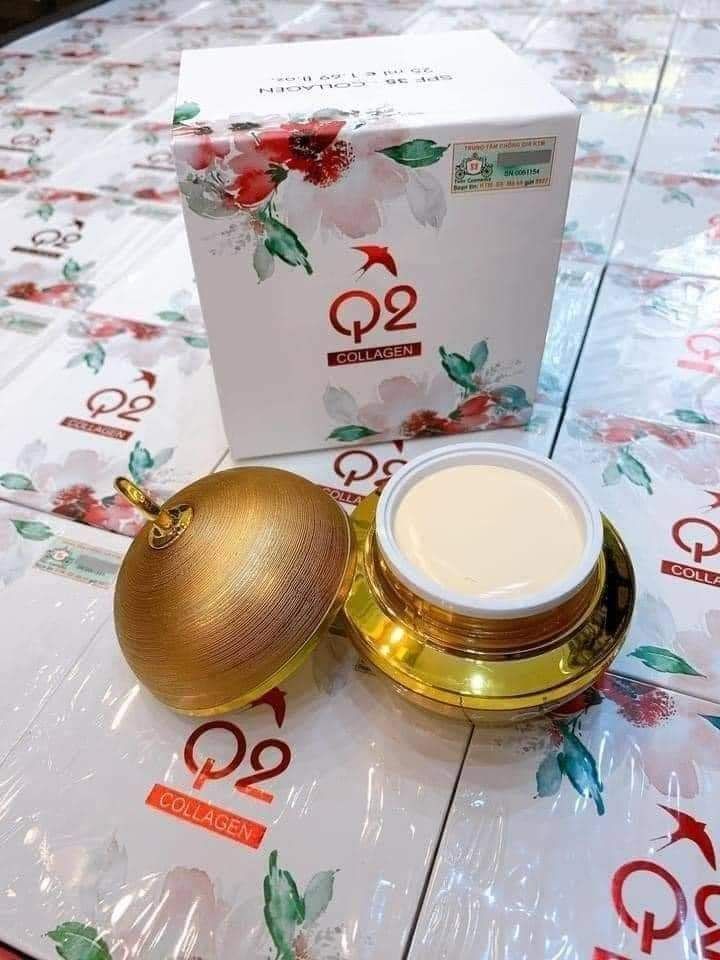 Kem Q2 Collagen Vàng Dưỡng Trắng Da Ban Ngày