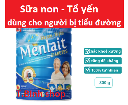 [Hộp 800g HSD 2025] Sữa non - Tổ yến Menlait Diabetes sản phẩm dinh dưỡng dành cho người bị tiểu đườ