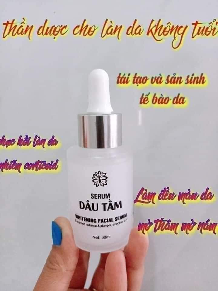 Serum Dâu Tằm Lan Chi - Giúp Trắng Da Tái Tạo Và Sản Sinh Tế Bào Da Ngừa Mụn Nám Tàn Nhang Giúp Da Căng Bóng Mịn Màng