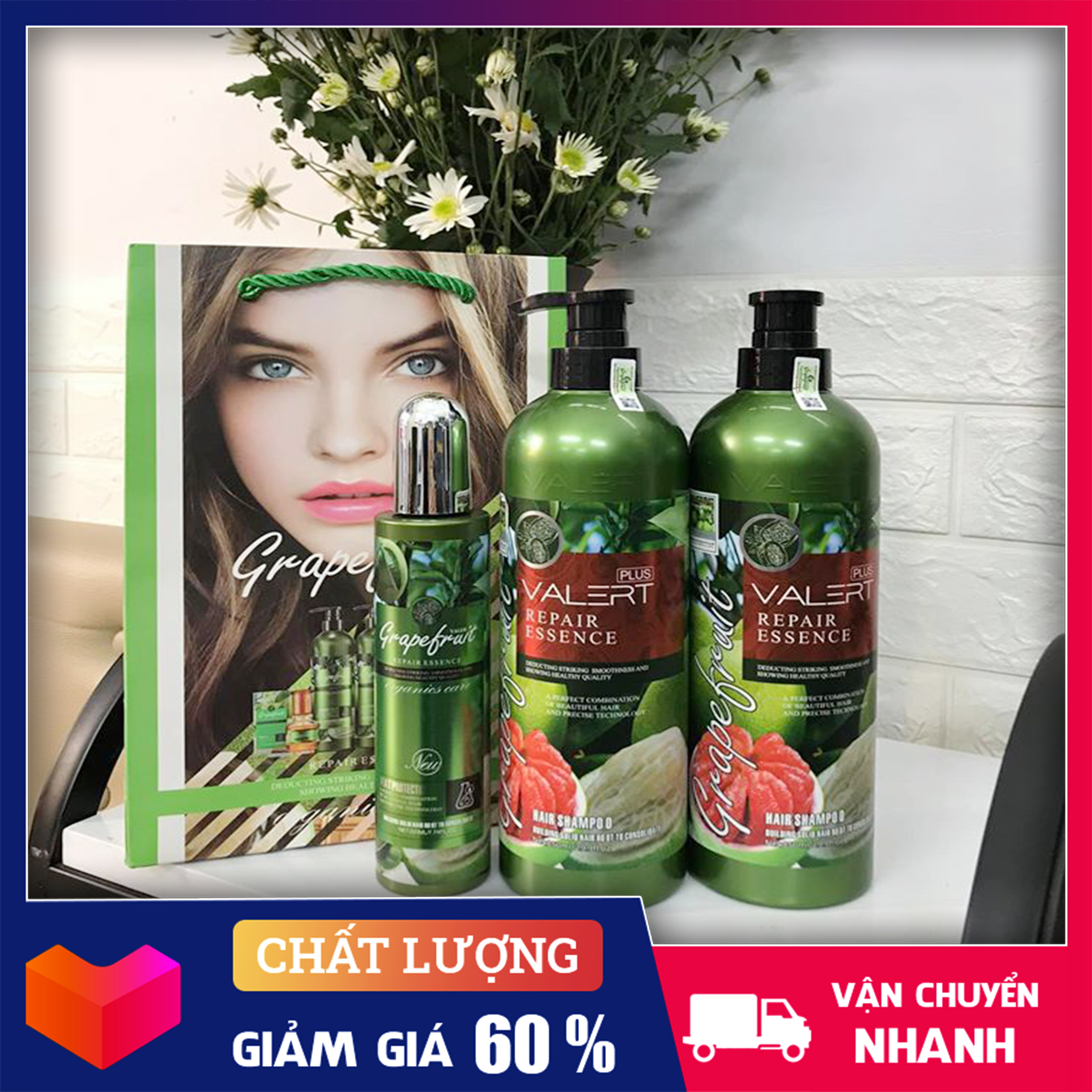 Cặp Dầu Gội Dầu Xả Tinh Chất Bưởi - Kích Thích Mọc Tóc - Đặc Trị Chống Rụng Tóc Thư Giãn Chăm Sóc Da Đầu Hiệu Quả