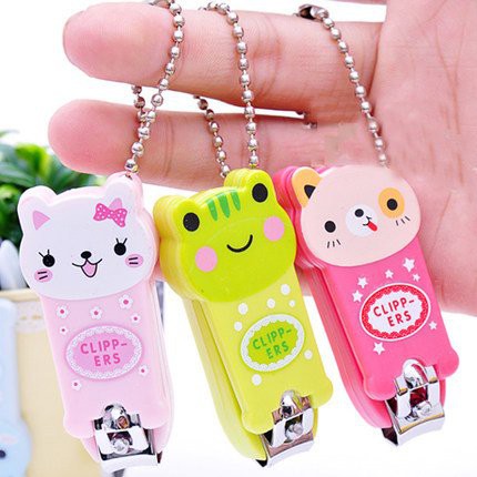 Bấm móng tay hình thú dễ thương móc khóa bấm móng tay