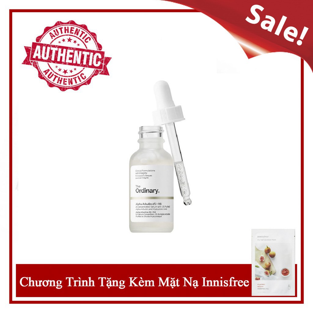 [Hcm][Chính Hãng] ????Serum Tinh Chất The Ordinary Alpha Arbutin 2% + Ha Trắng Sáng Da