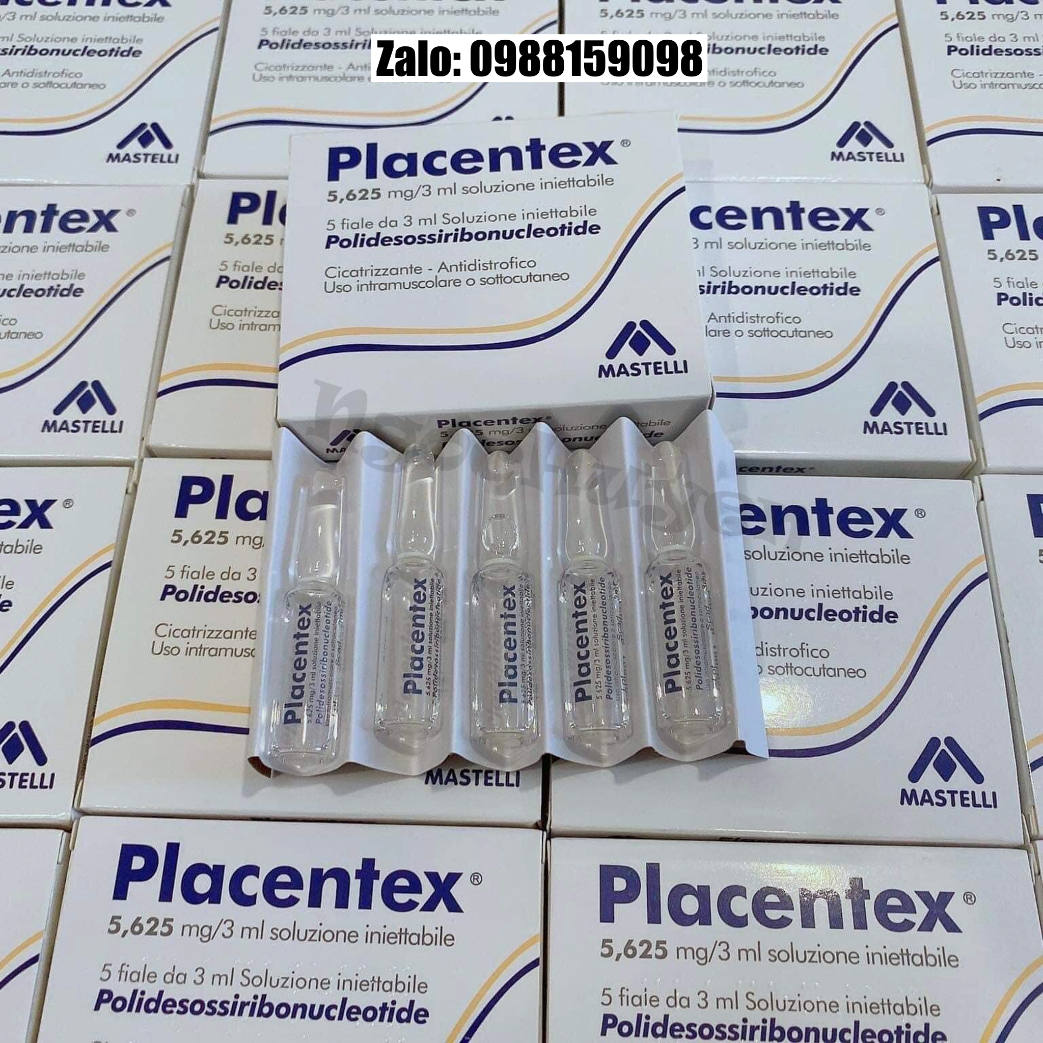 Tinh chất căng bóng da tiêm meso DNA cá hồi Placentex - 1hộp 5 ống 3ml