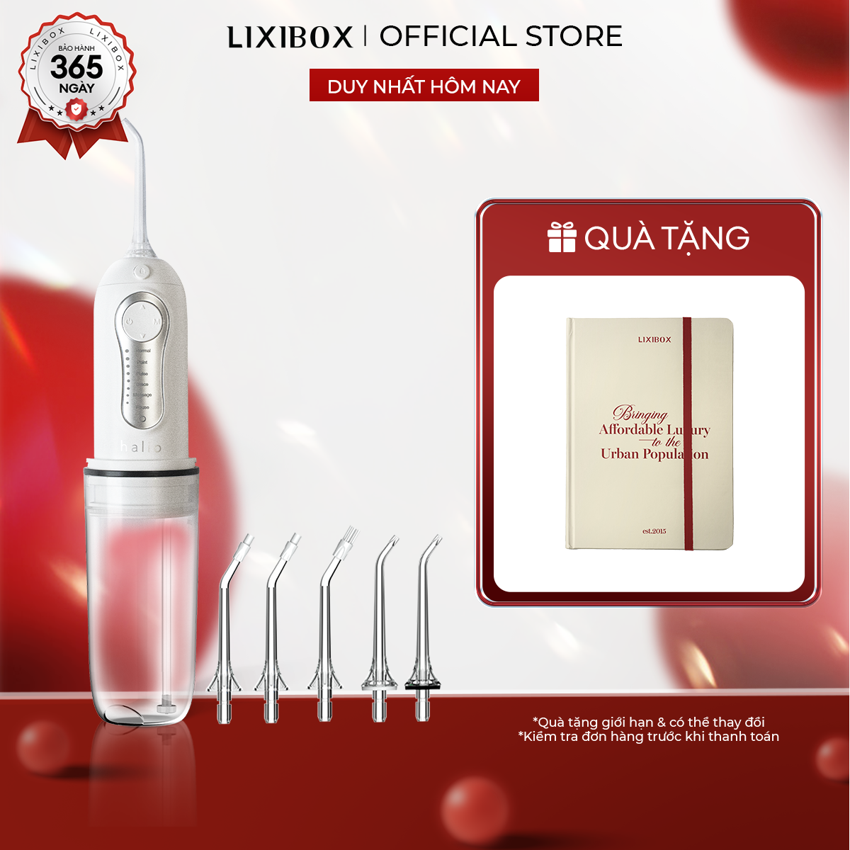 Máy Tăm Nước Cầm Tay 6 Chế Độ Cho Răng Niềng Halio Professional Cordless Oral Irrigator Công Nghệ Só