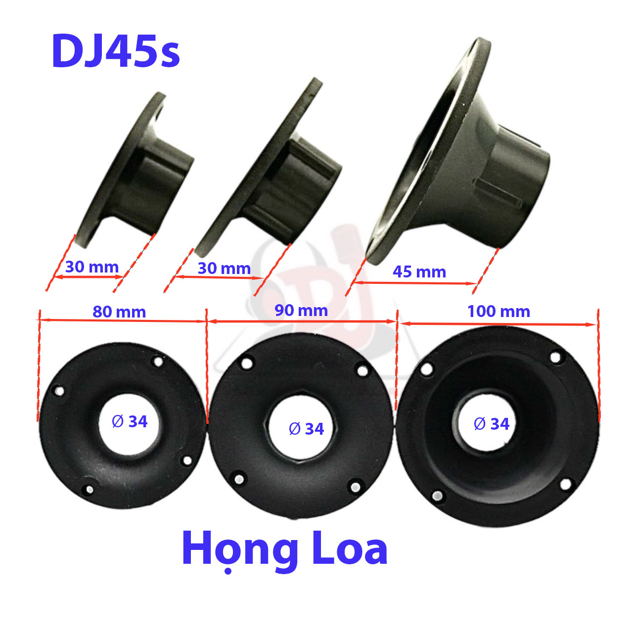 hong loa treble ken 01 cái họng loa nhựa loa trep mini họng loa sách tay phểu loa tép kèn 250 350 45