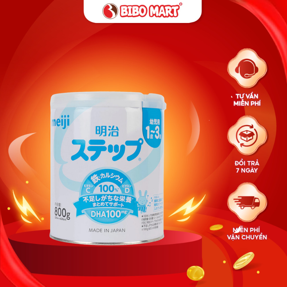 Sữa Meiji Số 9 Nội Địa Chính Hãng Phát Triển Não Bộ Tăng Chiều Cao Hỗ Trợ Tiêu Hóa Lon 800g Cho Bé (Giao Ngẫu Nhiên) - Bibo Mart