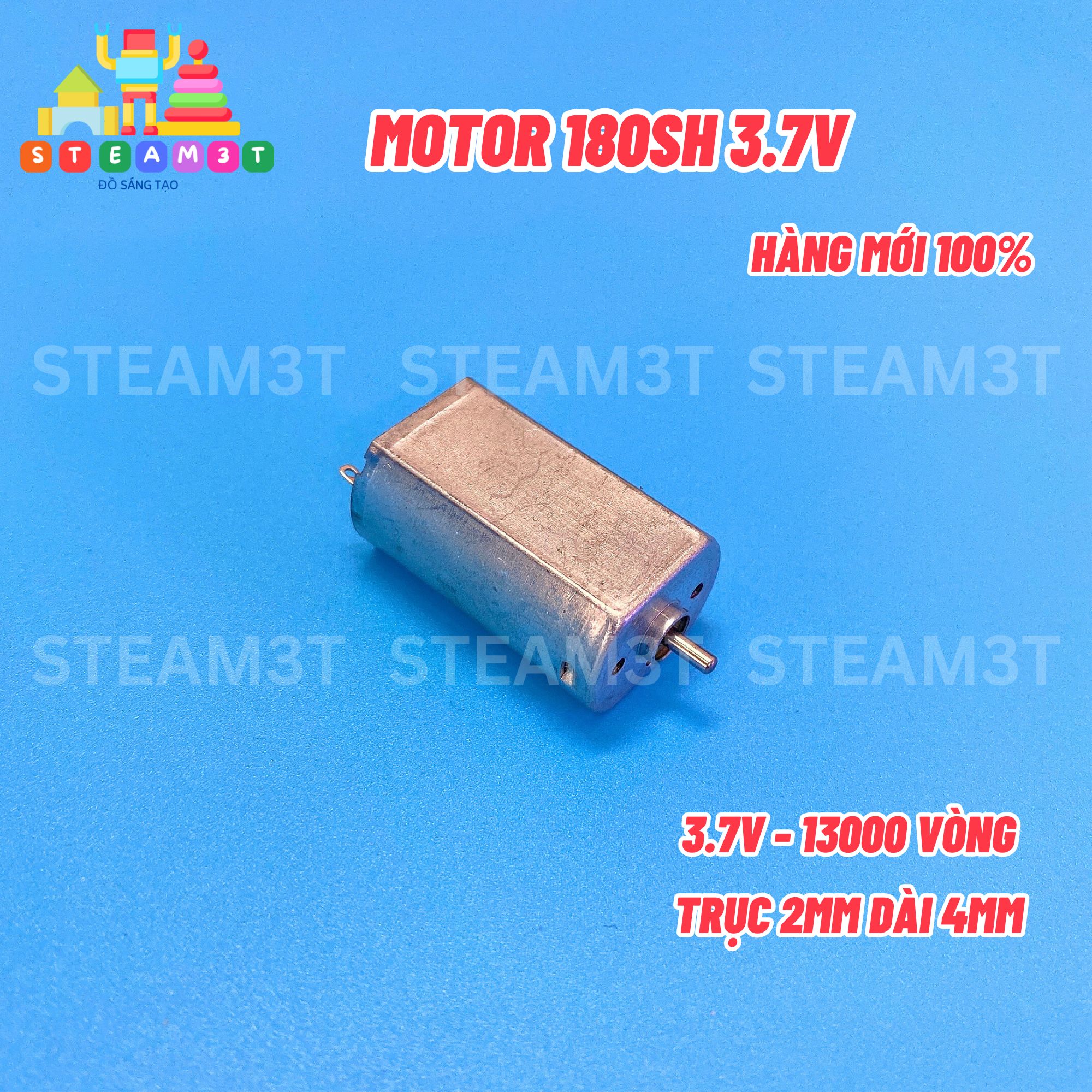 [HCM]Động cơ motor mô tơ mini siêu mạnh 180 điện áp 3V - 6V - 7.2V tốc độ cao - 24500rpm - LK0077