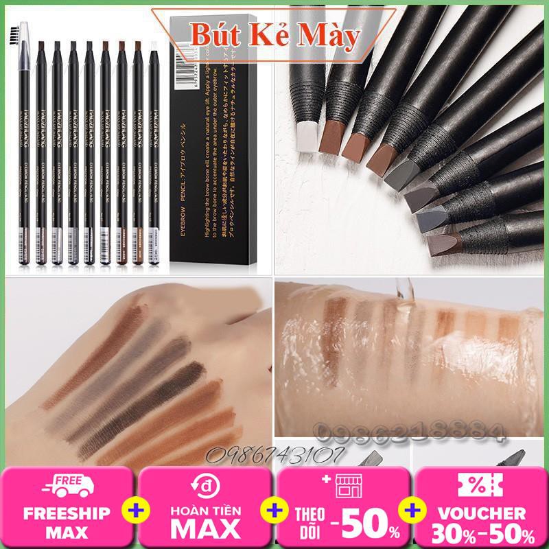 Chì xé kẻ mày cao cấp Haozhuang Make Up Milano Eyebrow Pencil siêu mịn bền màu