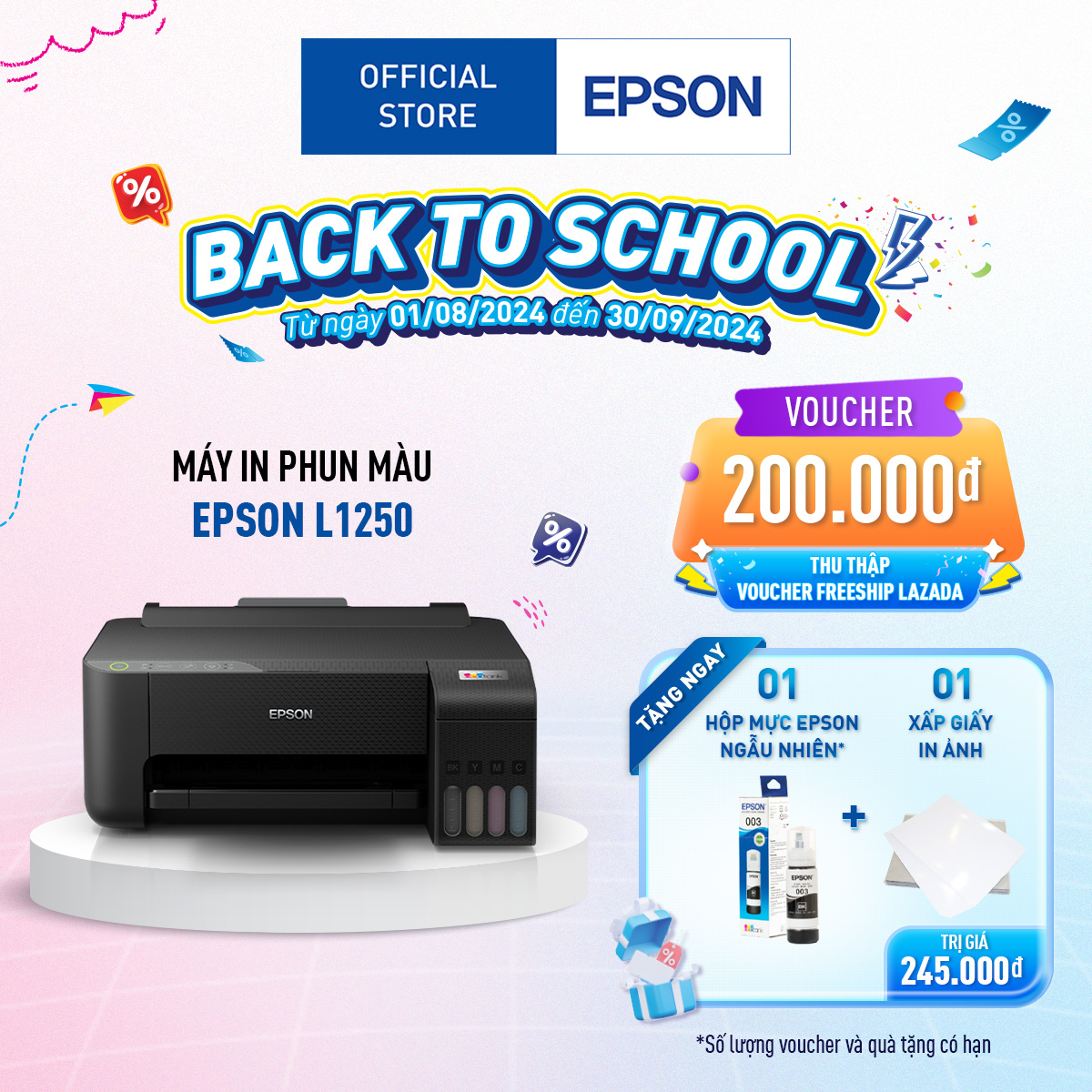 Máy in phun màu Epson Ecotank L1250