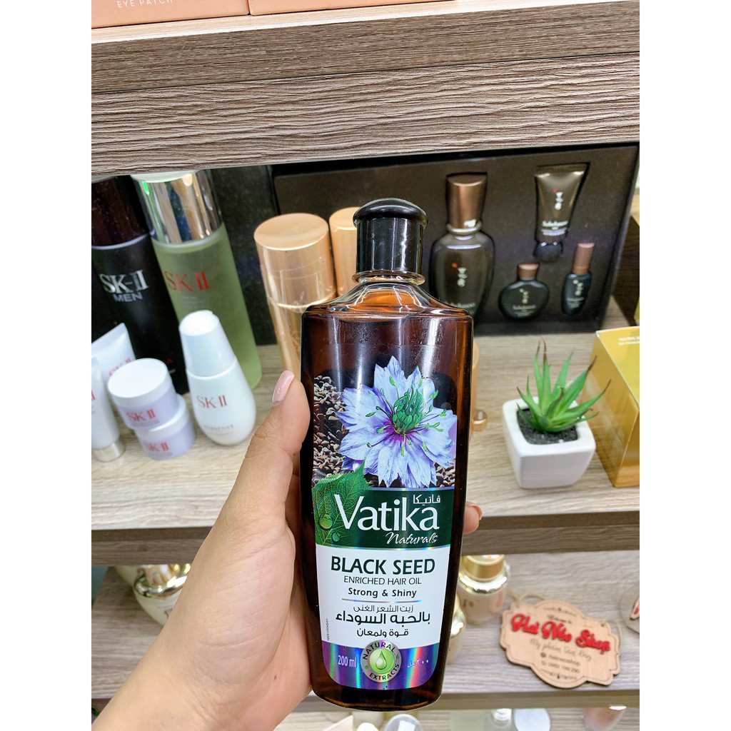 Dầu Massa Kích Thích Mọc Tóc Cho Da Đầu Dầu Tóc Mỏng Xẹp Giúp Tóc Dầy Và Bồng Bềnh Hơn Vatika Black Seed Oil