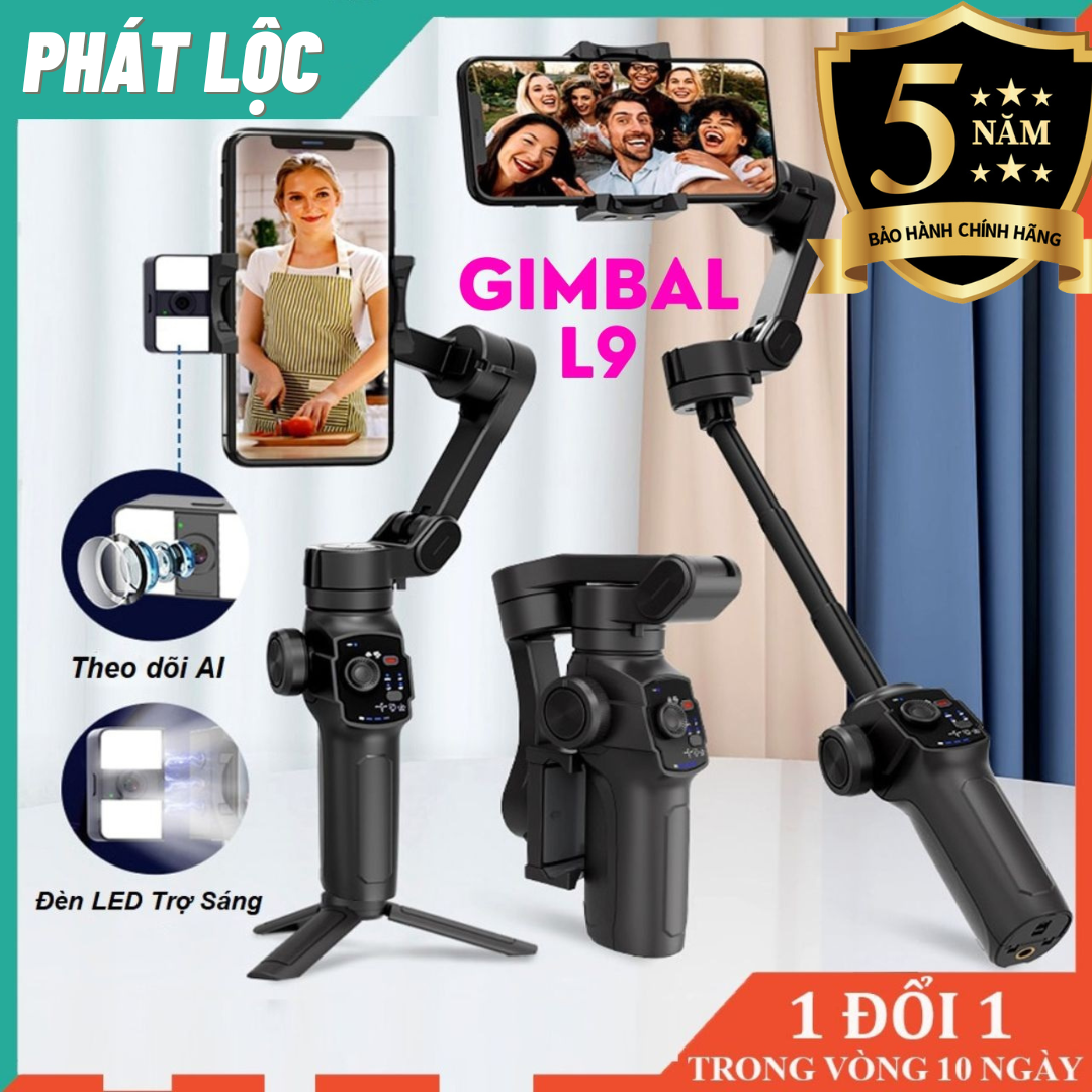 Gậy Chống Rung Điện Thoại L9 Gimbal Chống Rung Cho Điện Thoại Cao Cấp Gimball Chống Rung Theo Dõi Ch