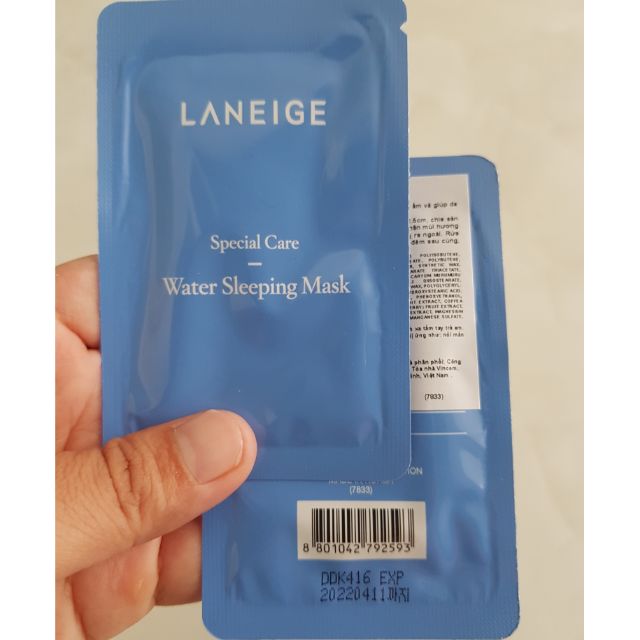 [Hcm]Gói Laneige Mặt Nạ Ngủ Dưỡng Ẩm Laneige Water Sleeping Mask (1 Gói 4Ml)