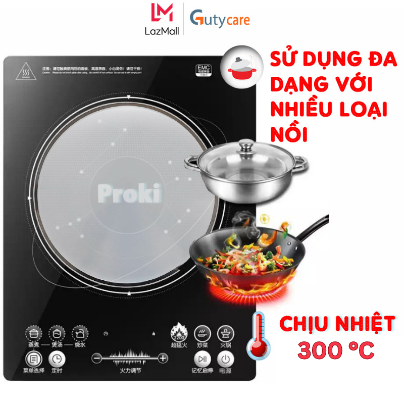 Miếng lót silicon chống trầy xước mặt bếp từ Miếng lót bếp từ Proki công nghệ Nhật Bản chuyển nhiệt 