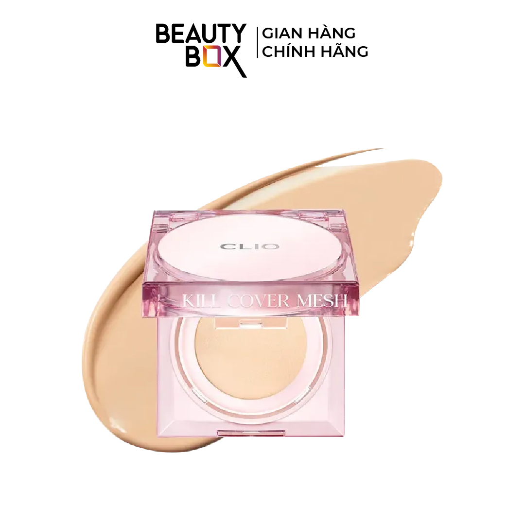 [Săn Sale]Phấn Nước Căng Mướt Da Clio Kill Cover Mesh Glow Cushion SPF50+ PA++++ 15g (tặng kèm lõi)