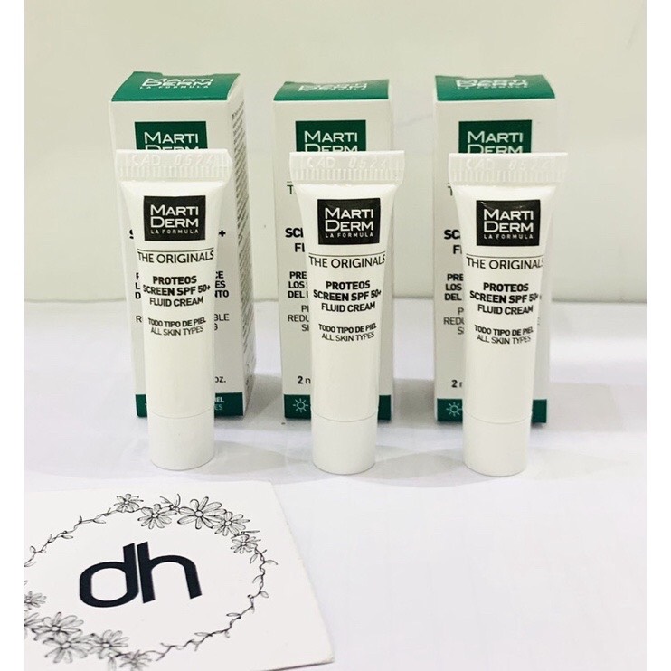 ( Minisize 2ml) Kem chống nắng bảo vệ da toàn diện cho làn da dầu mụn nám và tăng sắc tố MartiDerm 2ml