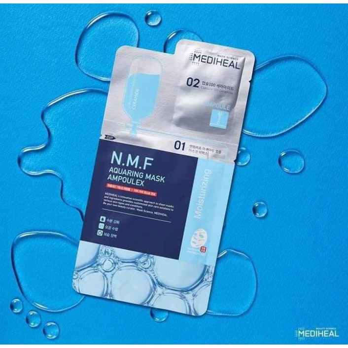 Mặt Nạ Mediheal Siêu Cấp Ẩm Phiên Bản 2 Bước N.M.F Aquaring Mask Ampoulex
