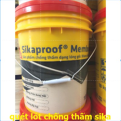 Sika proof Membrane (6kg và 18kg) - Chống thấm gốc bitum - Màng lỏng chống thấm đàn hồi cao