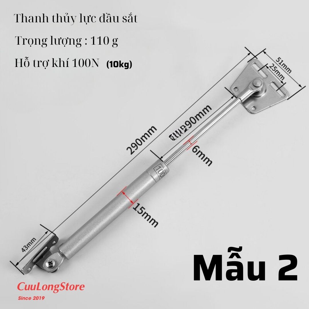 Nâng Cánh Tủ Bếp Tay Đẩy Thuỷ Lực Cửa 100N bản lề đẩy tự động kích nâng giữ cửa tủ ty hơi tay co thu