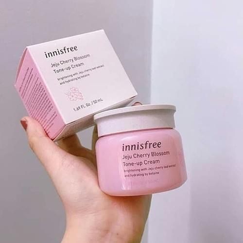 [Hcm]?? Chính Hãng ?? Kem Dưỡng Trắng Da Nâng Tone Innisfree Jeju Cherry Blossom Tone Up Cream 50Ml ?? Free Ship Toàn Quốc ??