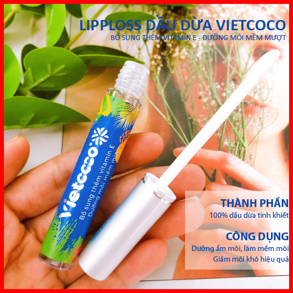 Lipgloss Dầu Dừa Vietcoco Dưỡng Môi