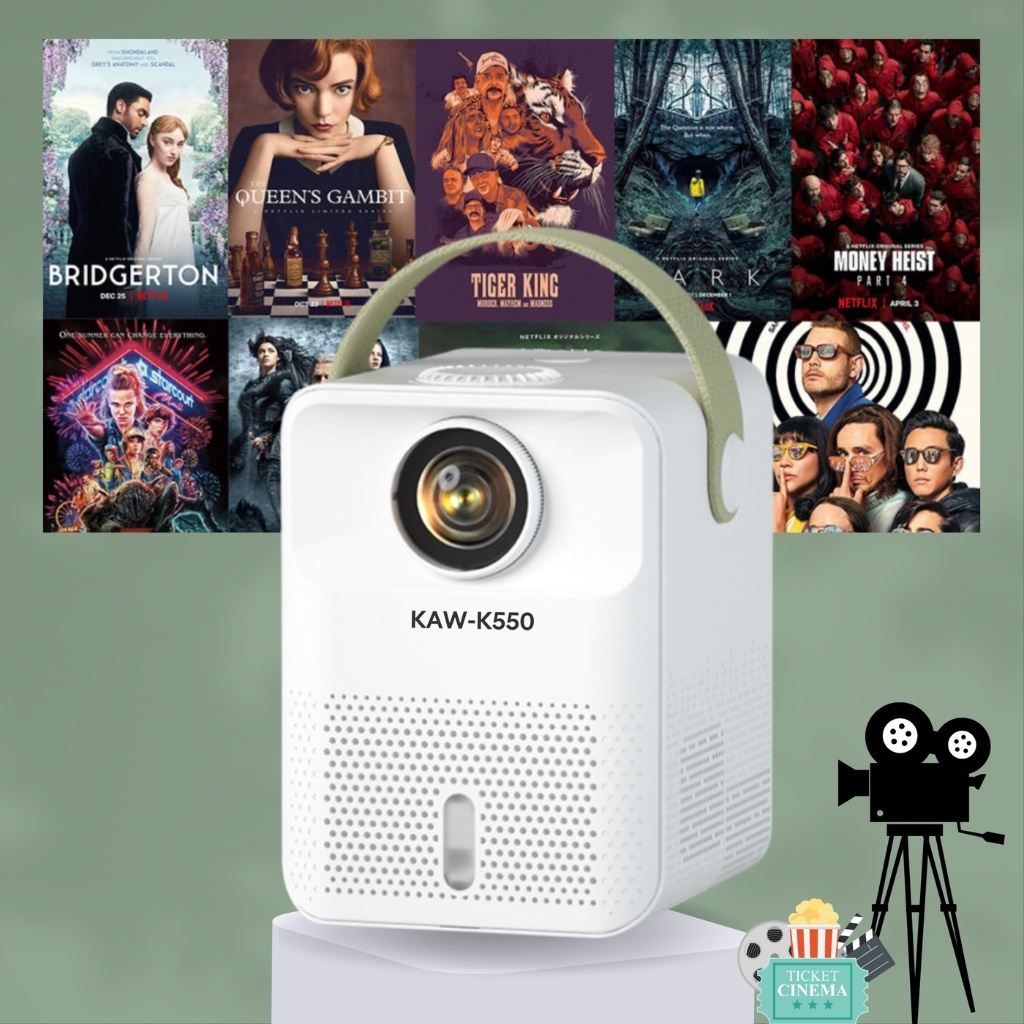 Máy chiếu mini full hd 1080p máy chiếu mini giá rẻ Máy chiếu KAW K650 plus/ K660/KP950 Full HD Kết N