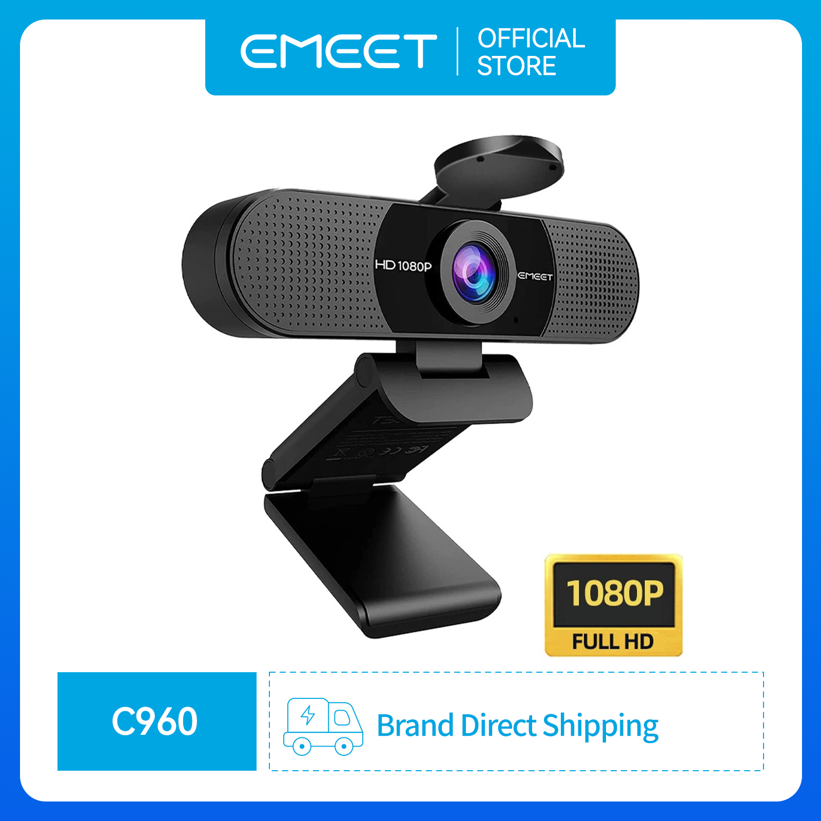 1080P Webcam Có Micrô emeet Webcam c960 Camera Web Plug & Play Camera cho máy tính cho gọi điện thoạ