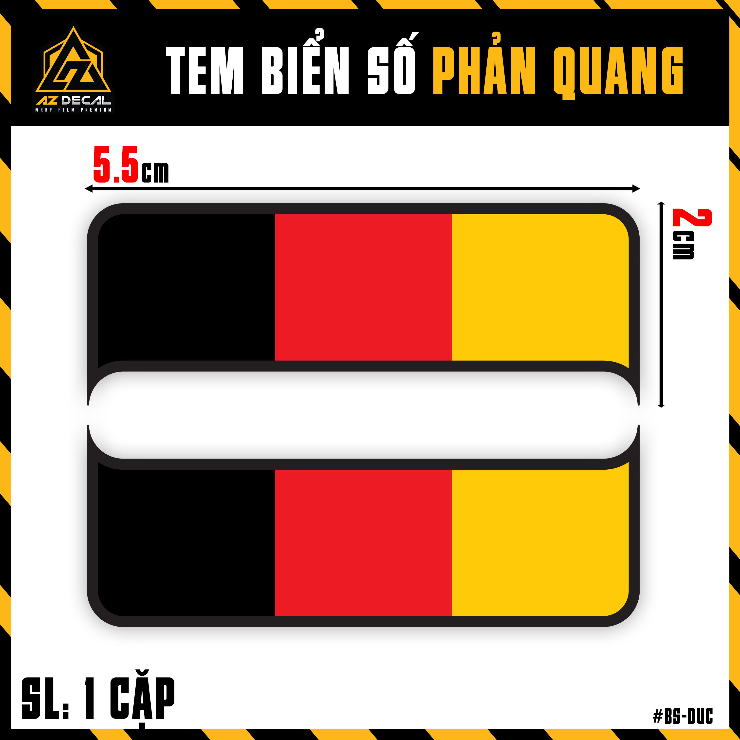 Tem Dán Biển Số Xe Mẫu Cờ Các Nước Phản Quang | Sticker Dán Biển Số Xe Máy Ô Tô Xe Điện Chống Nước C