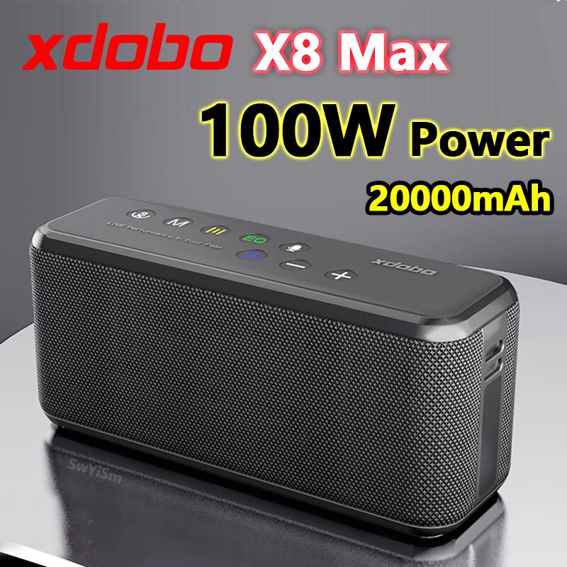 Loa Bluetotoh mini công suất lớn XDOBO X8-II 60W/XDOBO X8 Plus 80W/Xdobo X8 Max công suất 100W Siêu Trầm chống nước IPX5