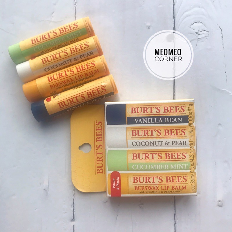 [Hcm]Son Dưỡng Burt ‘S Bee Beewax Lip Balm ( Tách Set)