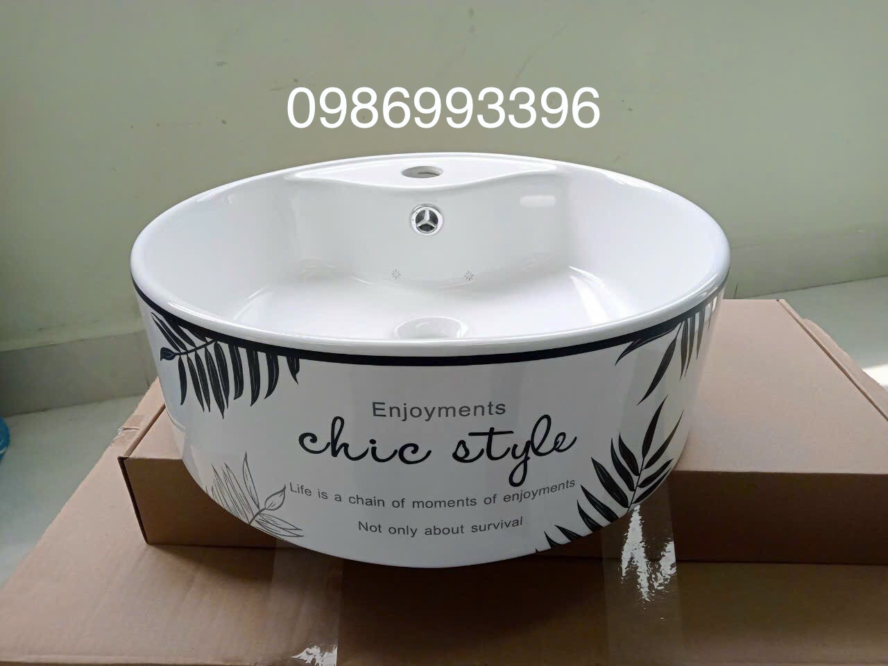 Bàn đá lavabo treo tường nhà tắm Lavabo đặt bàn cao cấp chậu rửa mặt đặt bàn sang trọng