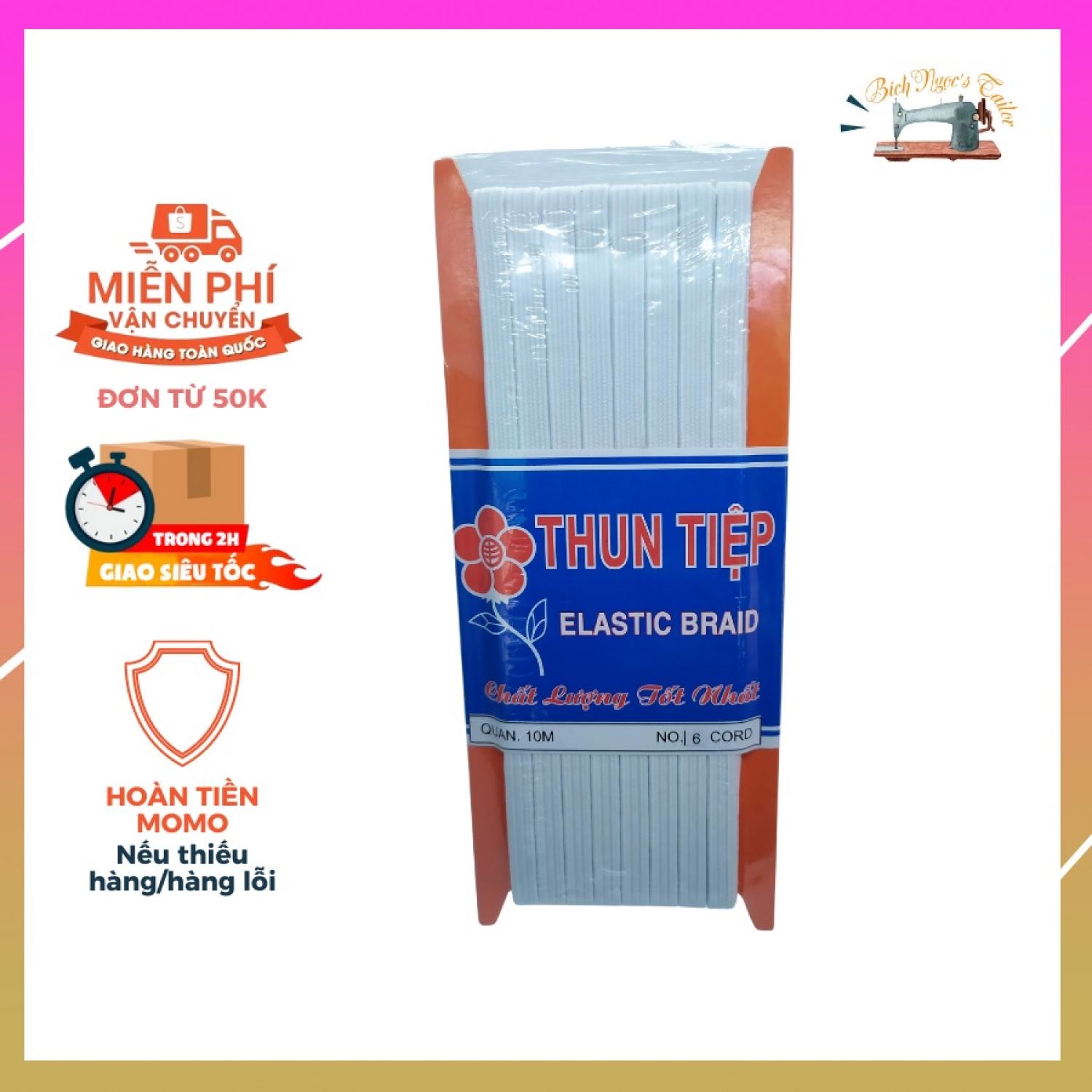 1 m Dây thun quần đủ size