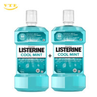 Combo 2 Chai Nước Súc Miệng Listerine Cool Mint 750ml + 250ml Hương Bạc Hà The Mát