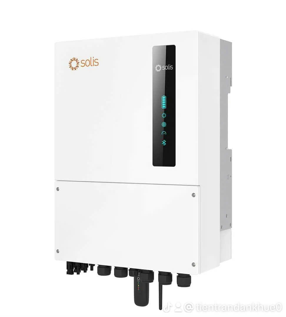 Inverter Solis Hybrid 5KW 1pha biến tần hòa lưới có lưu trữ 5kw solis-1 pha biến tần năng lượng mặt