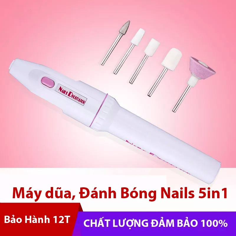 Bộ Máy Đánh Bóng Móng Dũa Móng Làm Nails 5 Trong 1 Quay Mạnh A071
