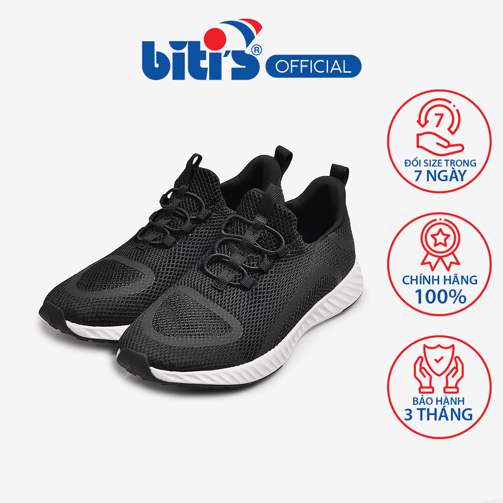 Giày Đi Bộ Nữ Bitis Hunter Jogging HSW001800DEN (ĐEN)