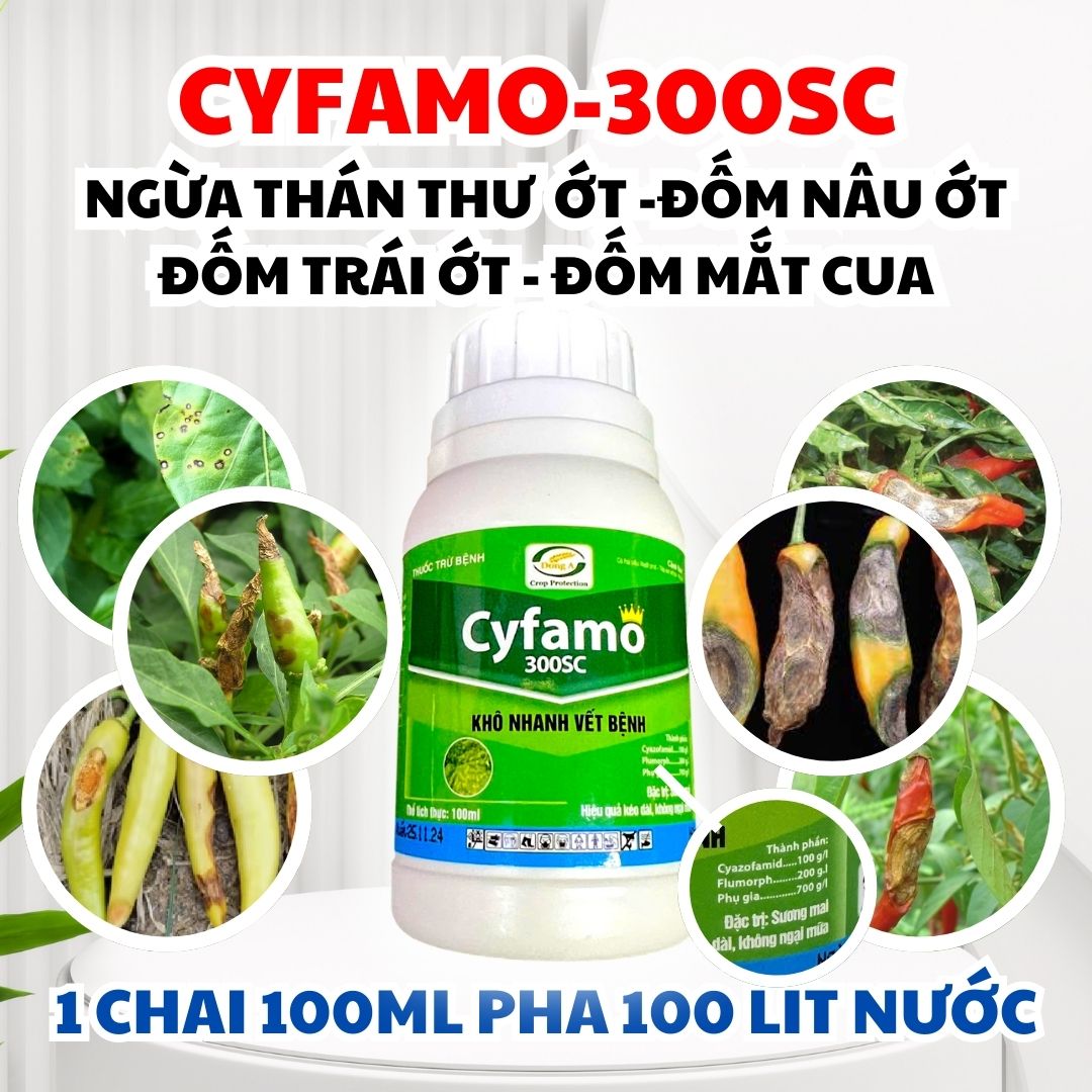Cyfamo 300SC Organic Herbicide for Tobacco & Vegetable Diseases Control - 100ml