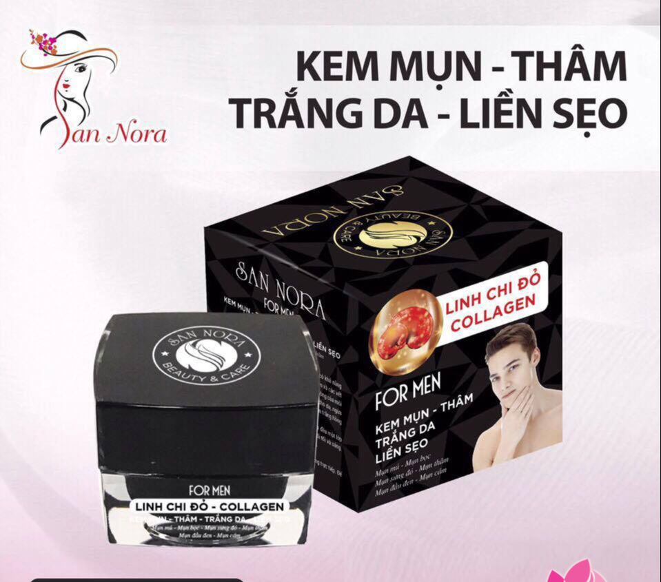 Kem Mụn Thâm Trắng da Liền sẹo dành cho nam SAN NORA FOR MEN - 20g