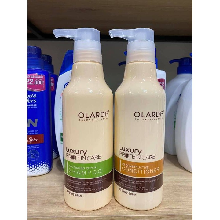 Cặp Dầu Gội Xả Olarde Luxry Protein Care