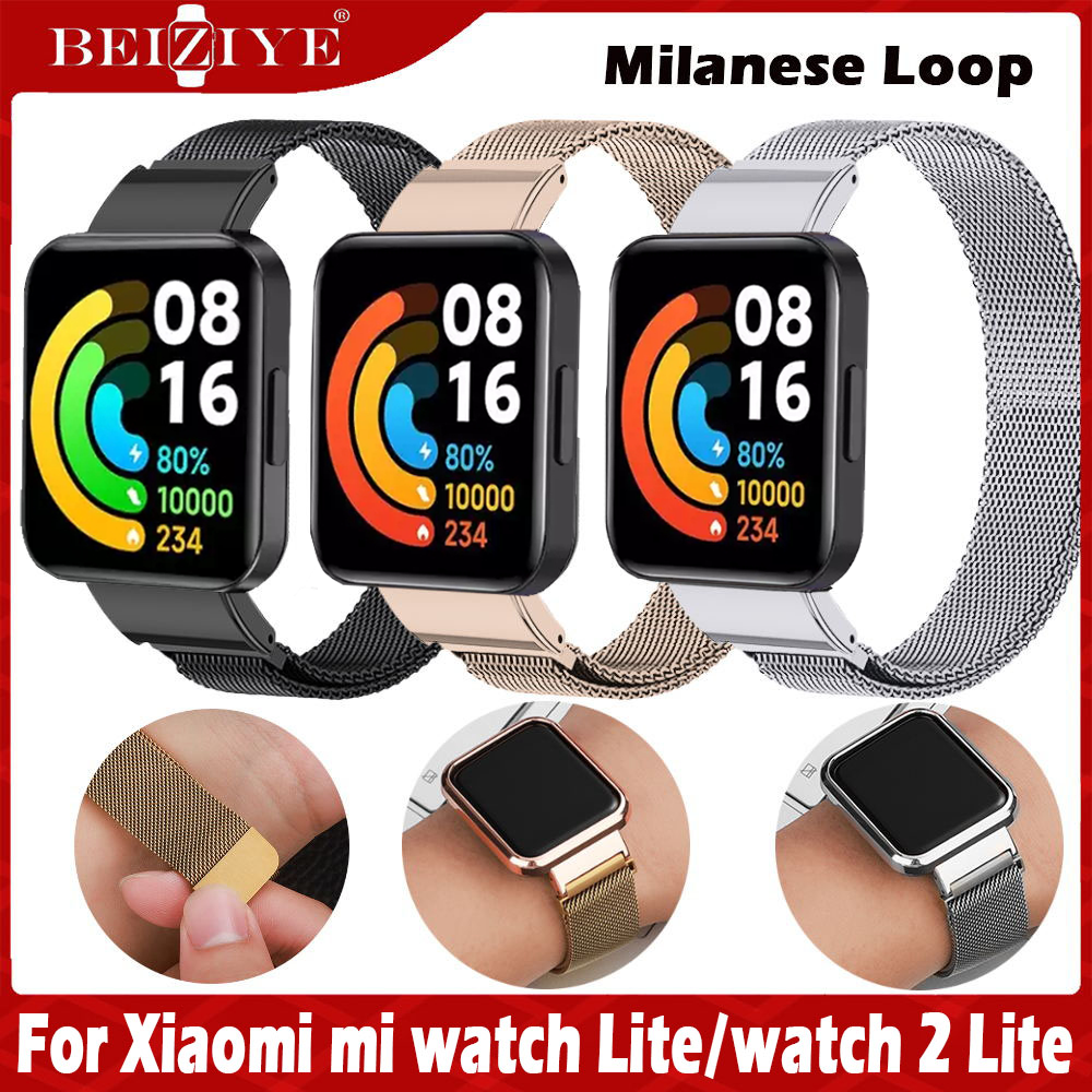 Dây đeo kim loại cho Redmi watch 2 Lite Dây đeo Milanese Loop Band cho for xiaomi mi watch 2 lite đồ