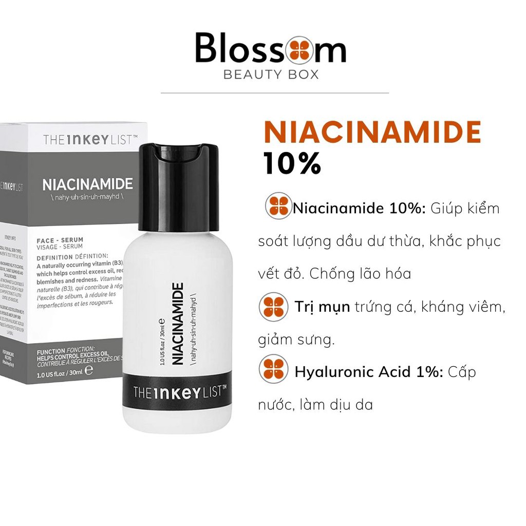 Serum Trị Mụn Niacinamide - The Inkey List